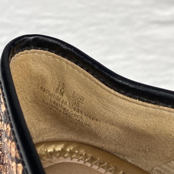 Sam Edelman classic snake skin embossed leather loafers golden horse bit SIZE 8 - Picture 9 of 13